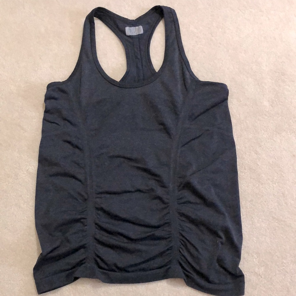 Athleta “Fastest Track” seamless ruched tank